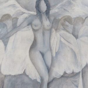 A naked woman angel
