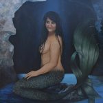 Sirena Oil Paint on Canvas Painting by Isabel Zaman